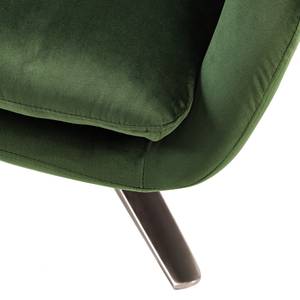 Fauteuil Bracon met hocker Donkergroen