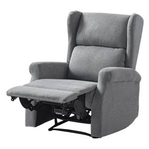 Relaxfauteuil Barley vlakweefsel - grijs