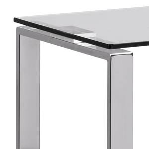 Wandtafel Unnau I glas/metaal - Chrome