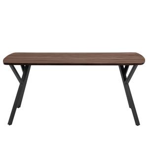 Table Boyds Acacia massif / Fer - Noir - 200 x 95 cm