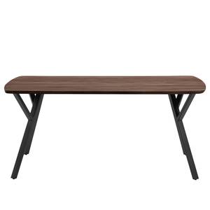 Table Boyds Acacia massif / Fer - Noir - 160 x 90 cm