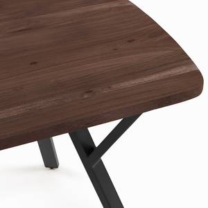 Table Boyds Acacia massif / Fer - Noir - 160 x 90 cm
