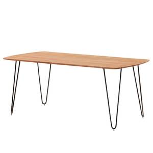 Table Bovey Acacia massif / Fer - Noir - 200 x 95 cm