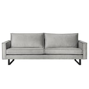 3-Sitzer Sofa Liel Samt Onoli: Hellgrau