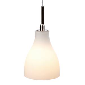 LED-wandlamp Carina glas/aluminium - Grijs - Aantal lichtbronnen: 1