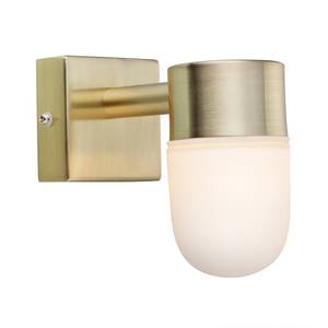 LED-wandlamp Menton melkglas/roestvrij staal - 1 lichtbron