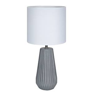 Tafellamp Nicci textielmix/keramiek - 1 lichtbron - Grijs