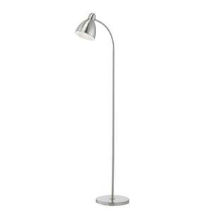 Lampadaire Nitta Acier inoxydable - 1 ampoule - Argenté