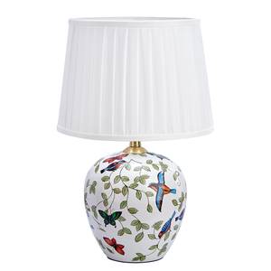 Lampe Mansion II Tissu mélangé / Céramique - 1 ampoule