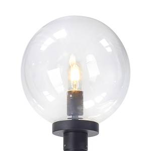 Borne éclairage extérieur Sphere Acrylique / Aluminium - 1 ampoule