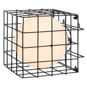 Wandleuchte Cage Milchglas / Edelstahl - 1-flammig