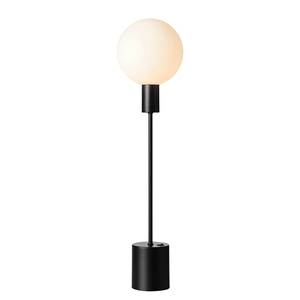 LED-tafellamp Uno melkglas/staal - 1 lichtbron - Zwart