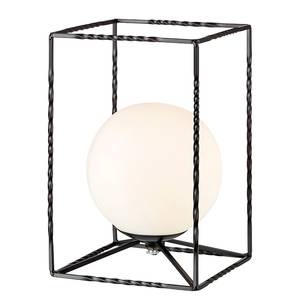 Tafellamp Eve melkglas/staal - 1 lichtbron - Zwart