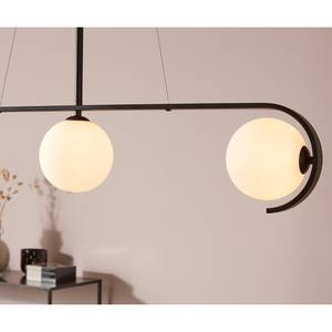 LED-hanglamp Pals melkglas/staal - 3 lichtbronnen