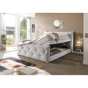 Letto boxspring Bellvue (con testiera) - Ghiaia