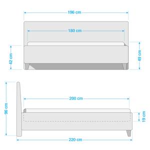 Polsterbett Lucca 180 x 200cm