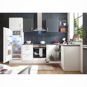 Cucina angolare Korkee II Bianco / Antracite - Senza utensili di cucina