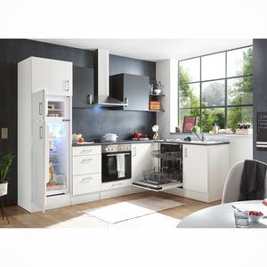 Cucina angolare Korkee II Bianco / Antracite - Senza utensili di cucina