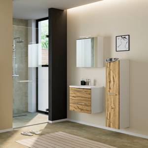 Colonne de salle de bain Albaro Imitation chêne wotan / Blanc