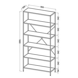 Étagère Meon II Imitation chêne