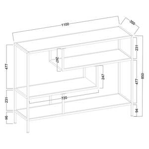 Open kast Meon V Eikenhouten look