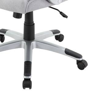 Chaise de bureau Stibb Microfibre / Matière plastique - Gris clair / Imitation aluminium