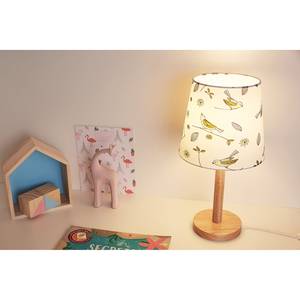 Lampe Cute I Tissu mélangé / partiellement en bois massif - 1 ampoule
