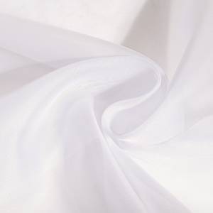 Gordijn Laura II geweven stof - wit - 450 x 245 cm