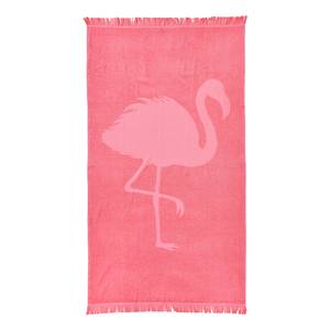 Serviette de Hammam Capri Flamingo Étoffe de coton - Rouge pastel