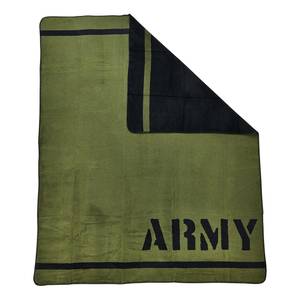 Plaid Army textielmix - olijfgroen / zwart
