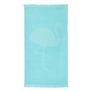 Serviette de Hammam Capri Flamingo Étoffe de coton - Turquoise