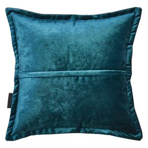 Kussensloop Glam textielmix - Petrolblauw - 45 x 45 cm