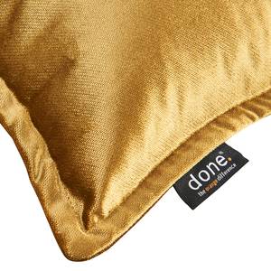 Housse de coussin Glam Tissu mélangé - Doré - 60 x 40 cm