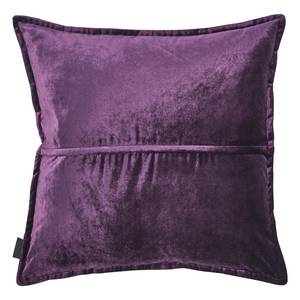Housse de coussin Glam Tissu mélangé - Violet foncé - 65 x 65 cm