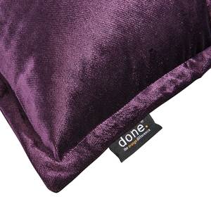 Housse de coussin Glam Tissu mélangé - Violet foncé - 65 x 65 cm