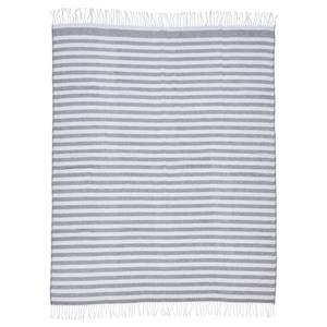 Plaid Stripes Tissu mélangé - Gris / Blanc