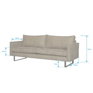 3-Sitzer Sofa Liel Microfaser Priya: Beige