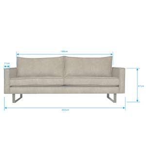 3-Sitzer Sofa Liel Microfaser Priya: Beige