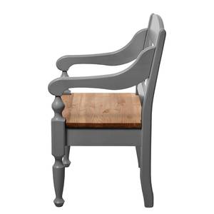 Chaise à accoudoirs Villefort Pin massif - Epicéa gris / Epicéa lessivé