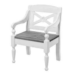 Chaise à accoudoirs Villefort Pin massif - Epicéa blanc / Epicéa gris