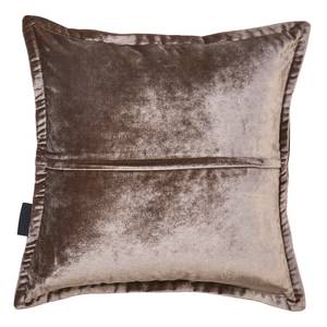 Kussensloop Glam textielmix - Chocoladebruin - 45 x 45 cm