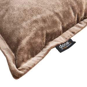 Housse de coussin Glam Tissu mélangé - Marron chocolat - 45 x 45 cm