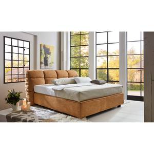 Boxspringbett Vera Cruz Webstoff - Melonengelb - 160 x 200cm - H3