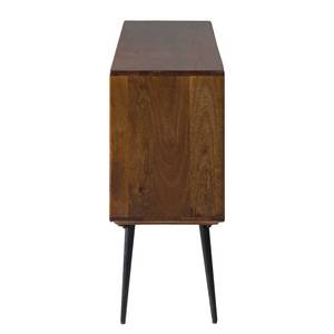 Sideboard Chingo Mango massiv / Metall - Mango / Schwarz