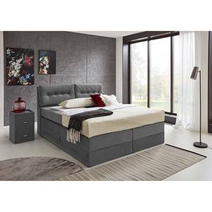 Boxspring Barryville incl. hoofdeinde en 2 kussens - Lichtgrijs