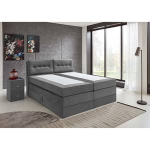 Boxspring Barryville incl. hoofdeinde en 2 kussens - Lichtgrijs