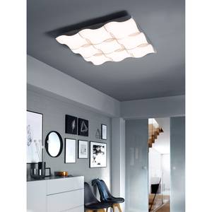 LED-plafondlamp Formby melkglas/nikkel - Aantal lichtbronnen: 9