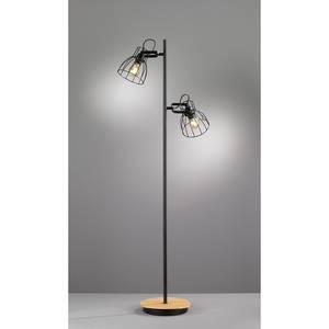 Staande lamp Tansley nikkel - 2 lichtbronnen