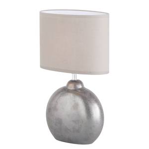 Lampe Pinkney Tissu mélangé / Céramique - 1 ampoule