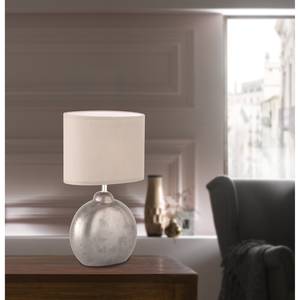 Lampe Pinkney Tissu mélangé / Céramique - 1 ampoule